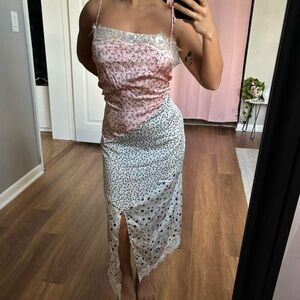 NWT Future collective maxi dress with slit size XL